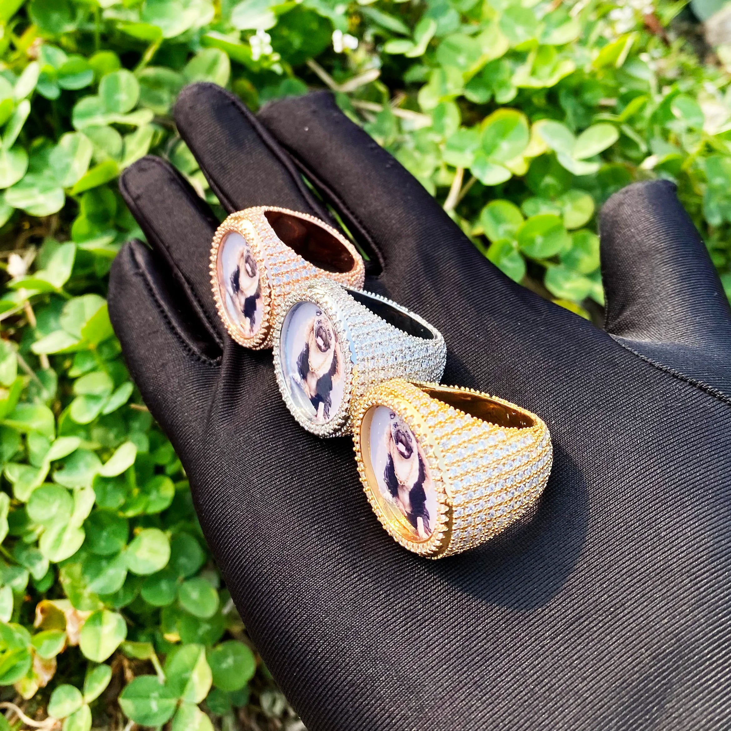 The Unforgettable | Prong Set VVS Diamond CZ Custom Made Photo Hip Hop Ring