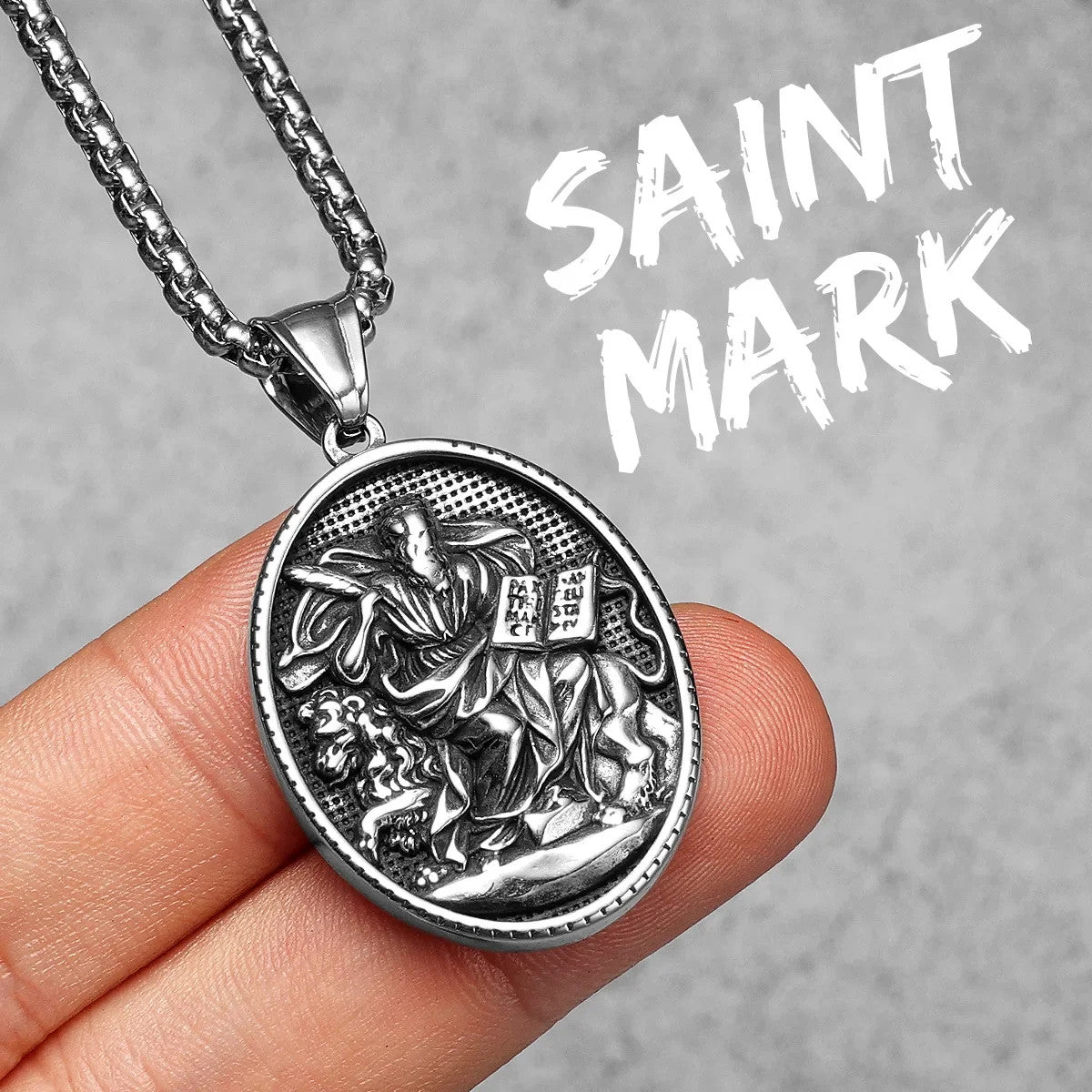 The Saints Collection | No Fade solid Stainless Steel Catholic St.Andrew Powerful Amulets