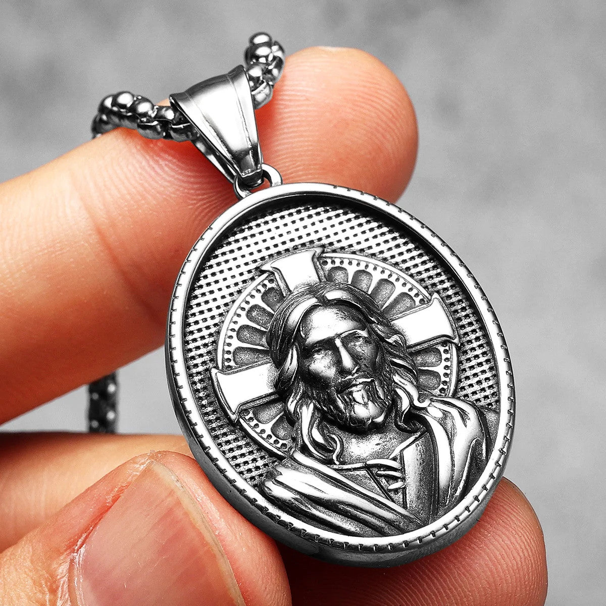 Cross Christian Collection | Solid Stainless Steel Powerful Jesus Amulet Pendants