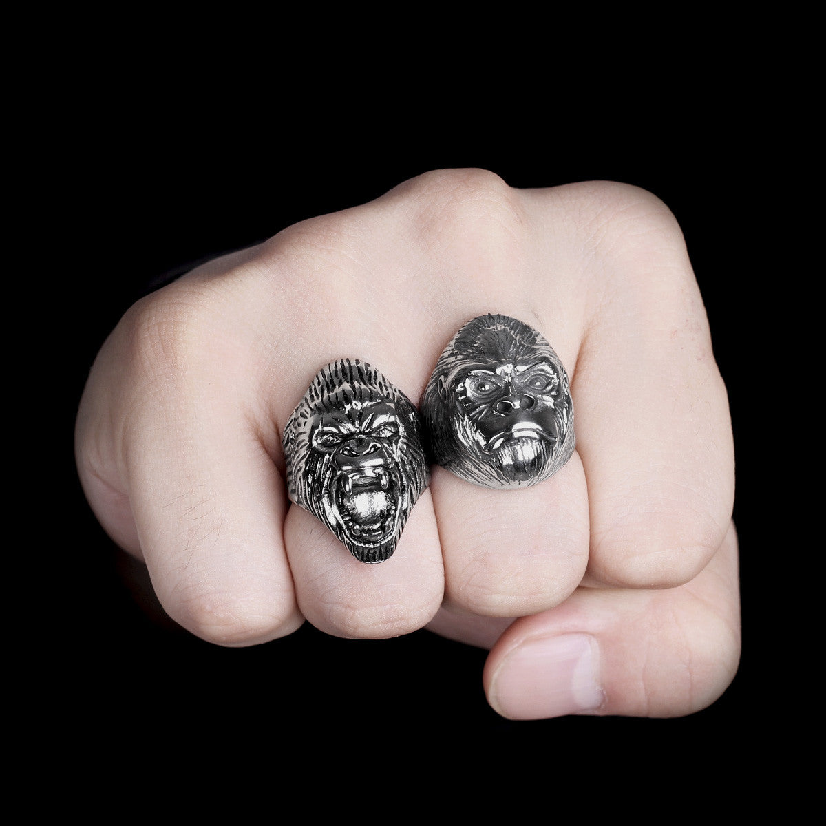 The Gorilla | 316L No Fade Stainless Steel Men Hip Hop Apeshit Streetwear Rings