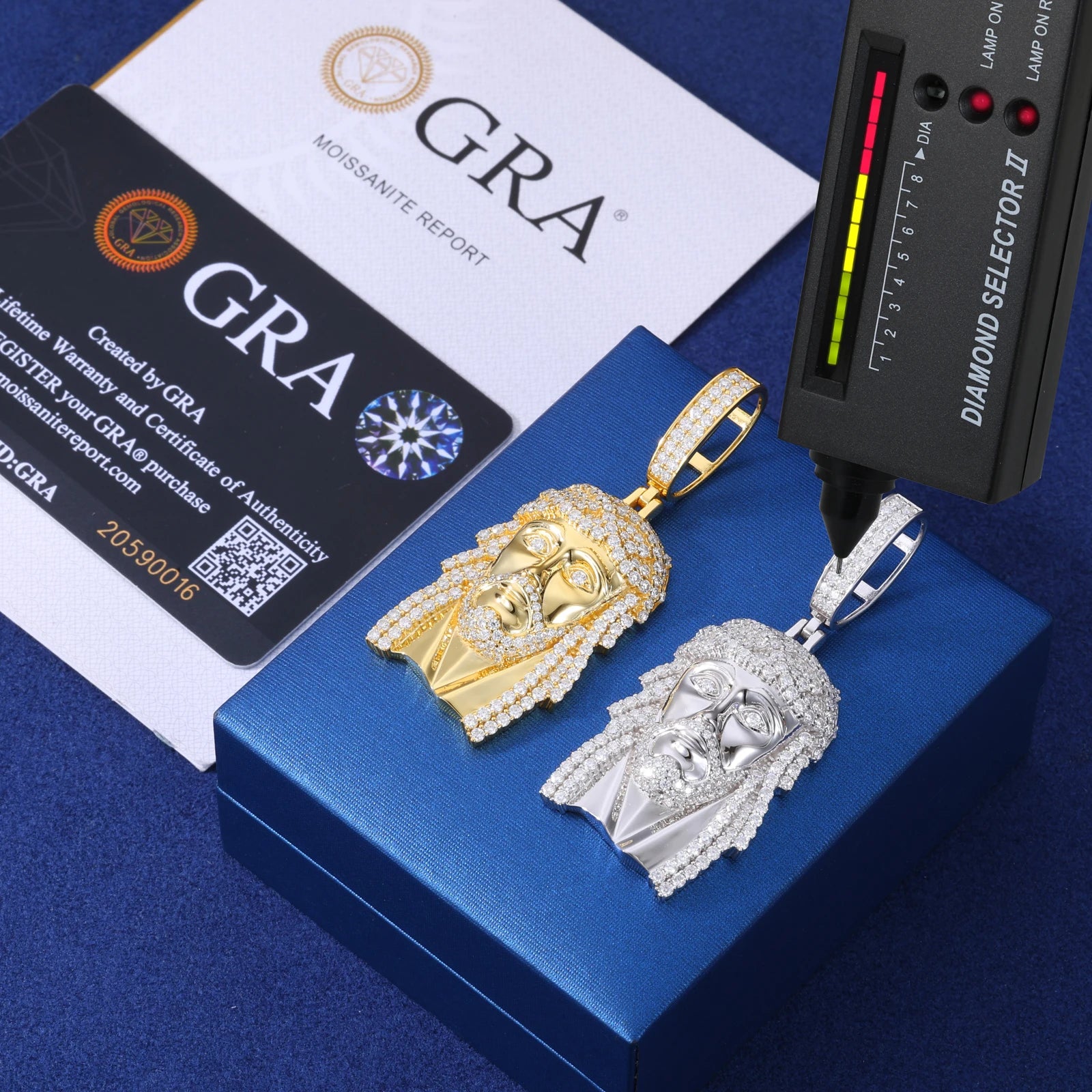 Classic Jesus Piece | The Original 925 Sterling Silver Moissanite Diamond Hip Hop Jesus Pendant