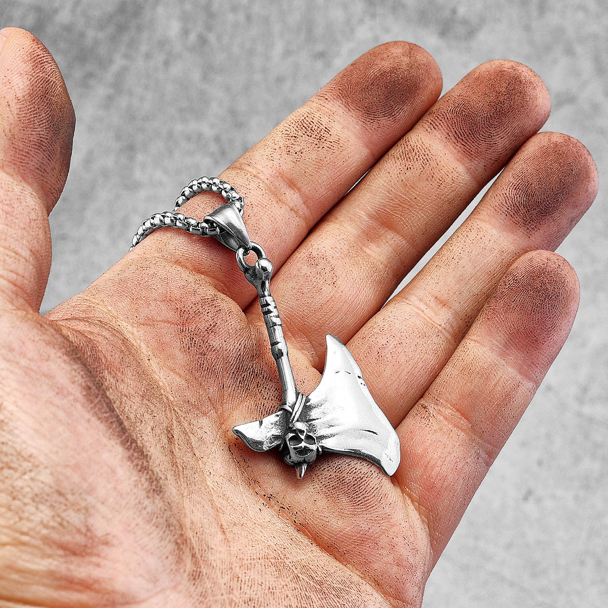 Tomahawk | Solid Stainless Steel Skull Ax Street Wear Hip Hop Symbolic Pendant