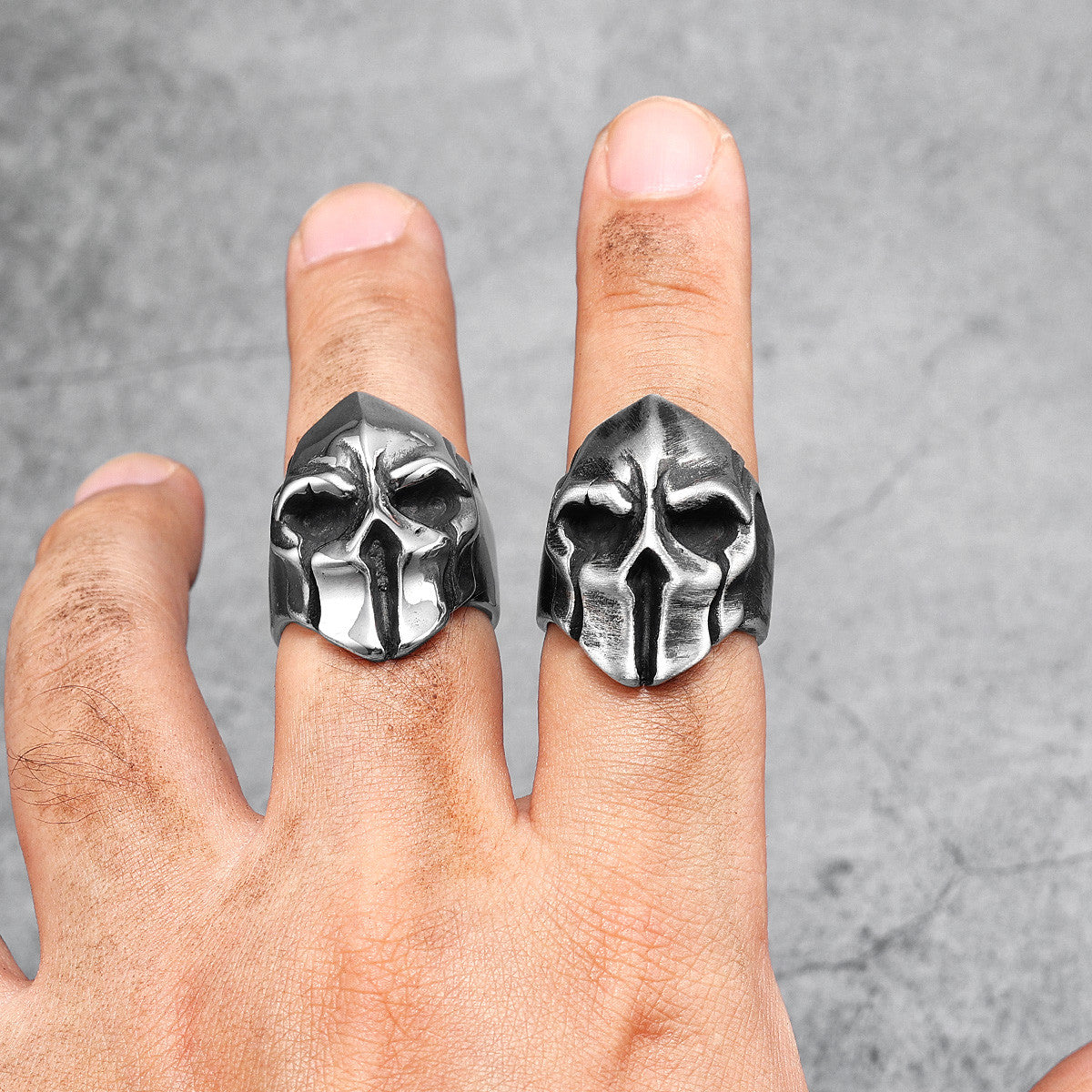 This Is Sparta | 316L No Fade Stainless Steel Spartan Helmet Dominant Man Street Wear Ring