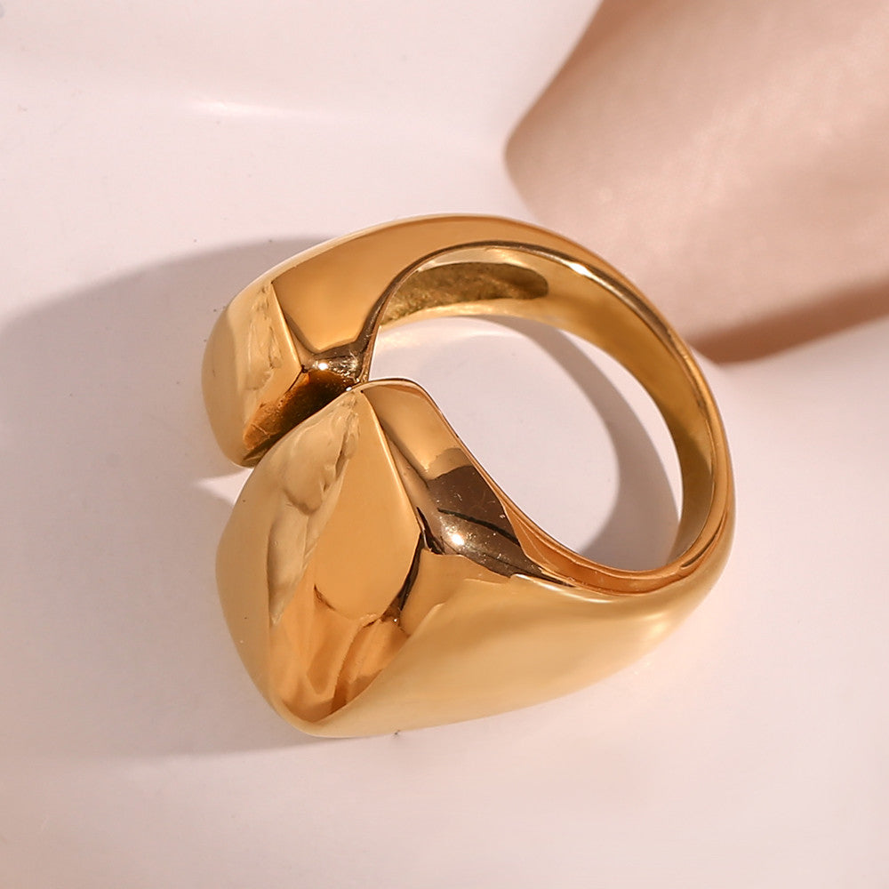 Street Flossy | 18k Gold over No Fade Stainless Steel Party Time Cocktail Rings