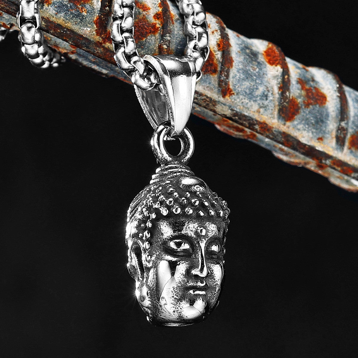 Good VS Evil | Demon Buddha 316L No Fade Stainless Steel Street Style Pendant