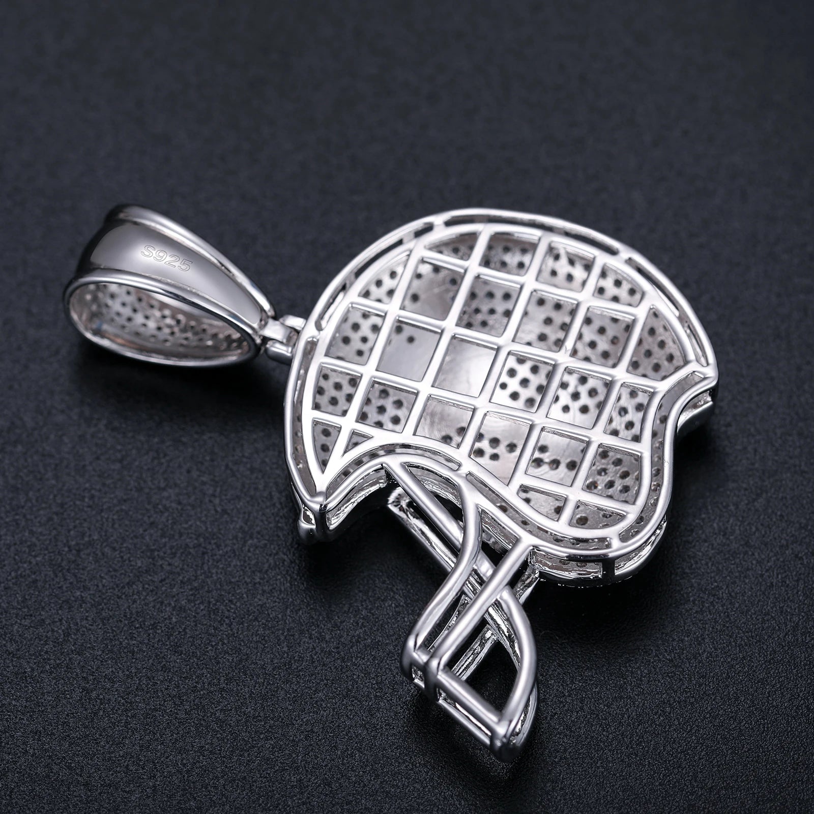 Americas Team II | S925 Moissanite Diamond 925 Solid Silver Hip Hop Helmet Pendant