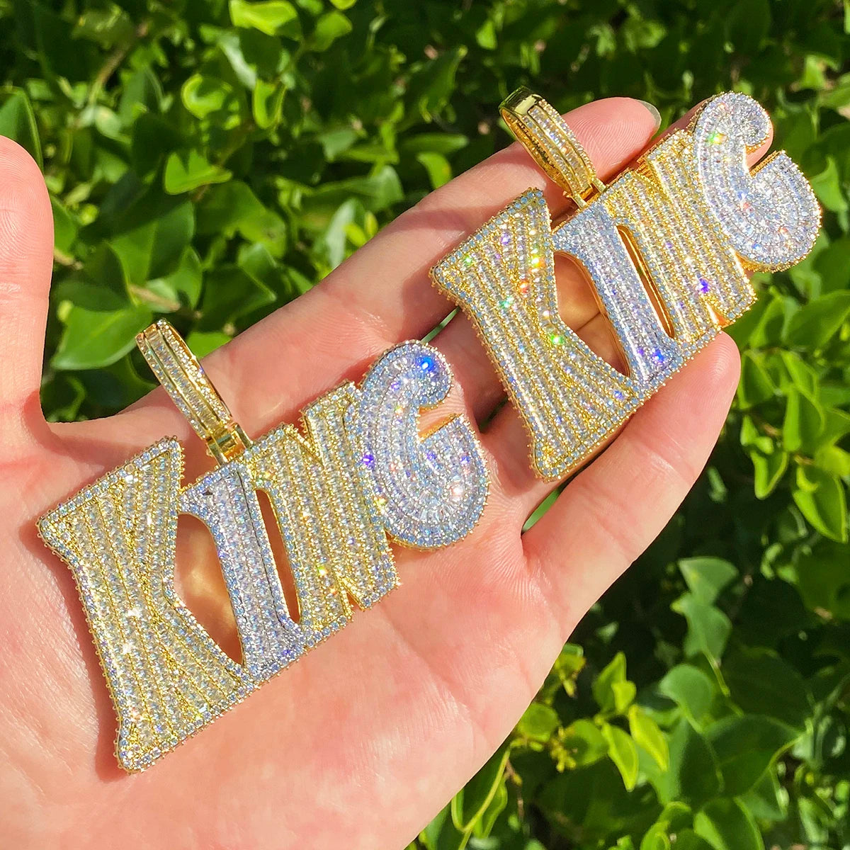 King Shyt | VVS Diamond CZ Two Tone Prong Set King 5AA+ Hip Hop Pendant