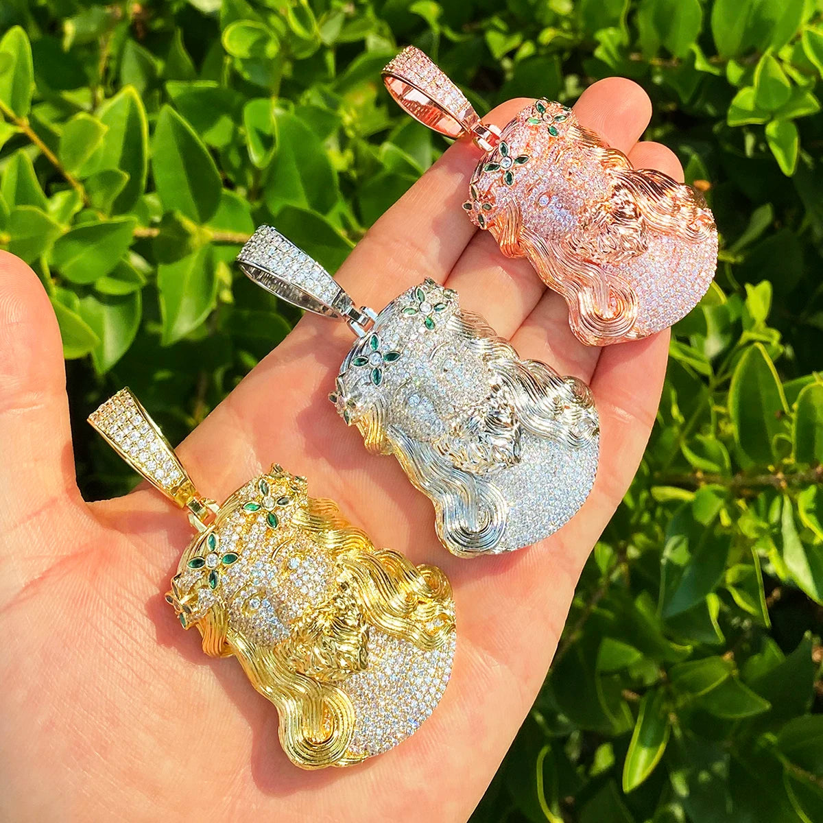 Ascended One | VVS Diamond 5AA+ CZ Luxury Hip Hop Jesus Piece Iced Pendant