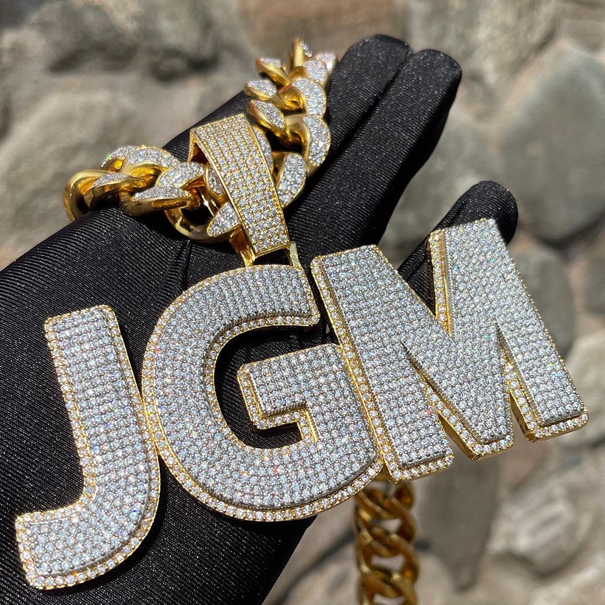 IcedGrail | Personalized Prong Set VVS Diamond CZ Custom Made Hip Hop Pendant