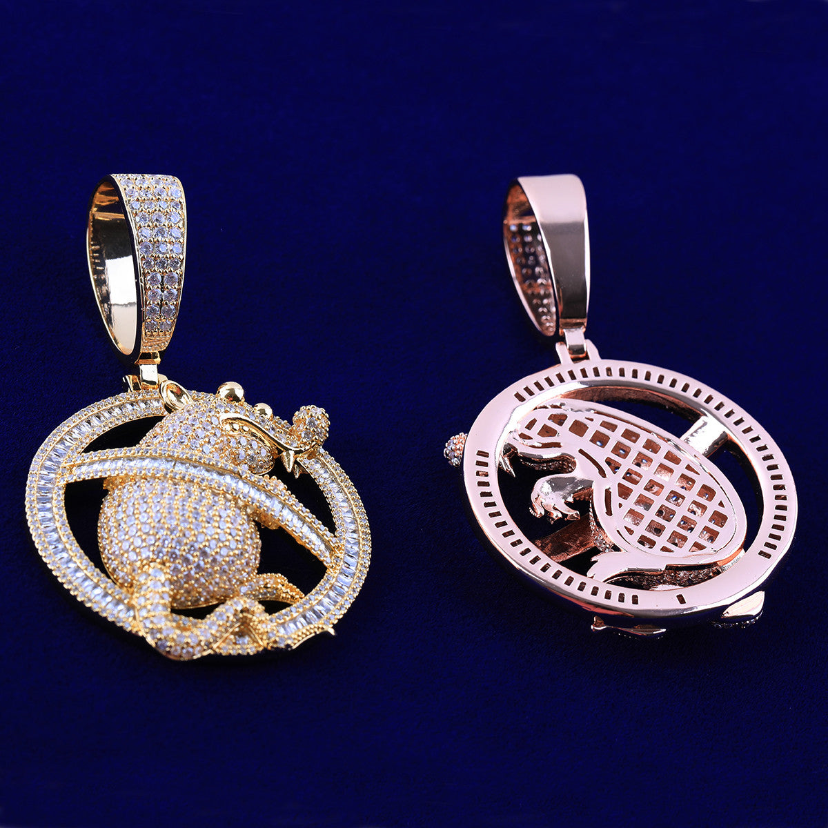 No Rats Allowed | VVS Diamond CZ Baguette Iced Blinged Out Hip Hop Pendants