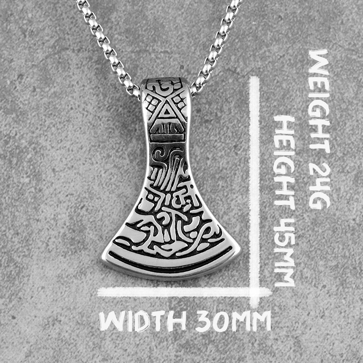 Axe of Ares | 316L No Fade Stainless Steel Street Wear Unique Mysterious Pendant