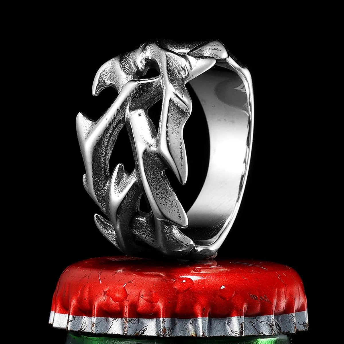 Thorns of Jesus | 316L No Fade Stainless Steel Spiritual Street Wear Rings