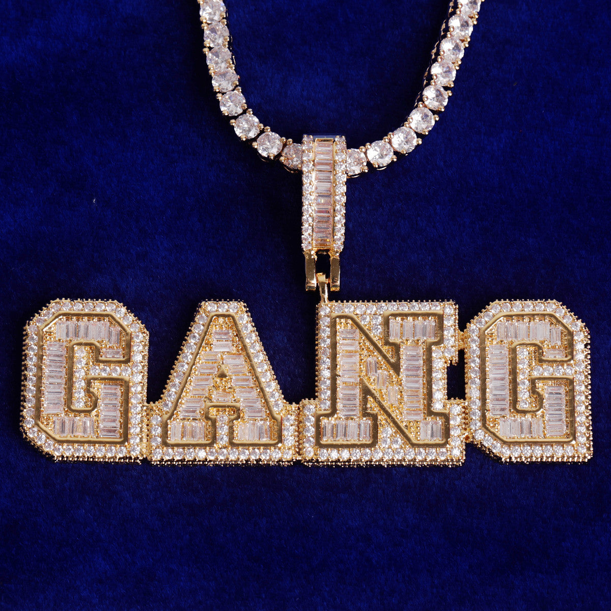 The Ice Caps | Baguette Iced VVS Diamond CZ Custom Made Hip Hop Pendant