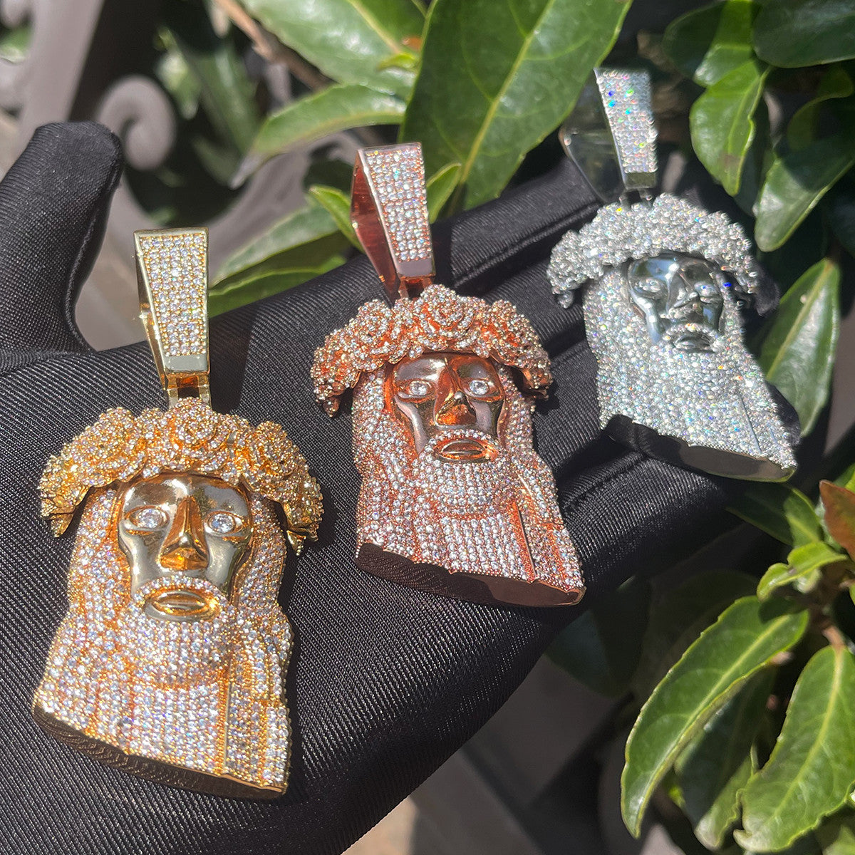 Rose Of Sharon | VVS Diamond CZ Jesus Piece Hip Hop Spiritual Pendant