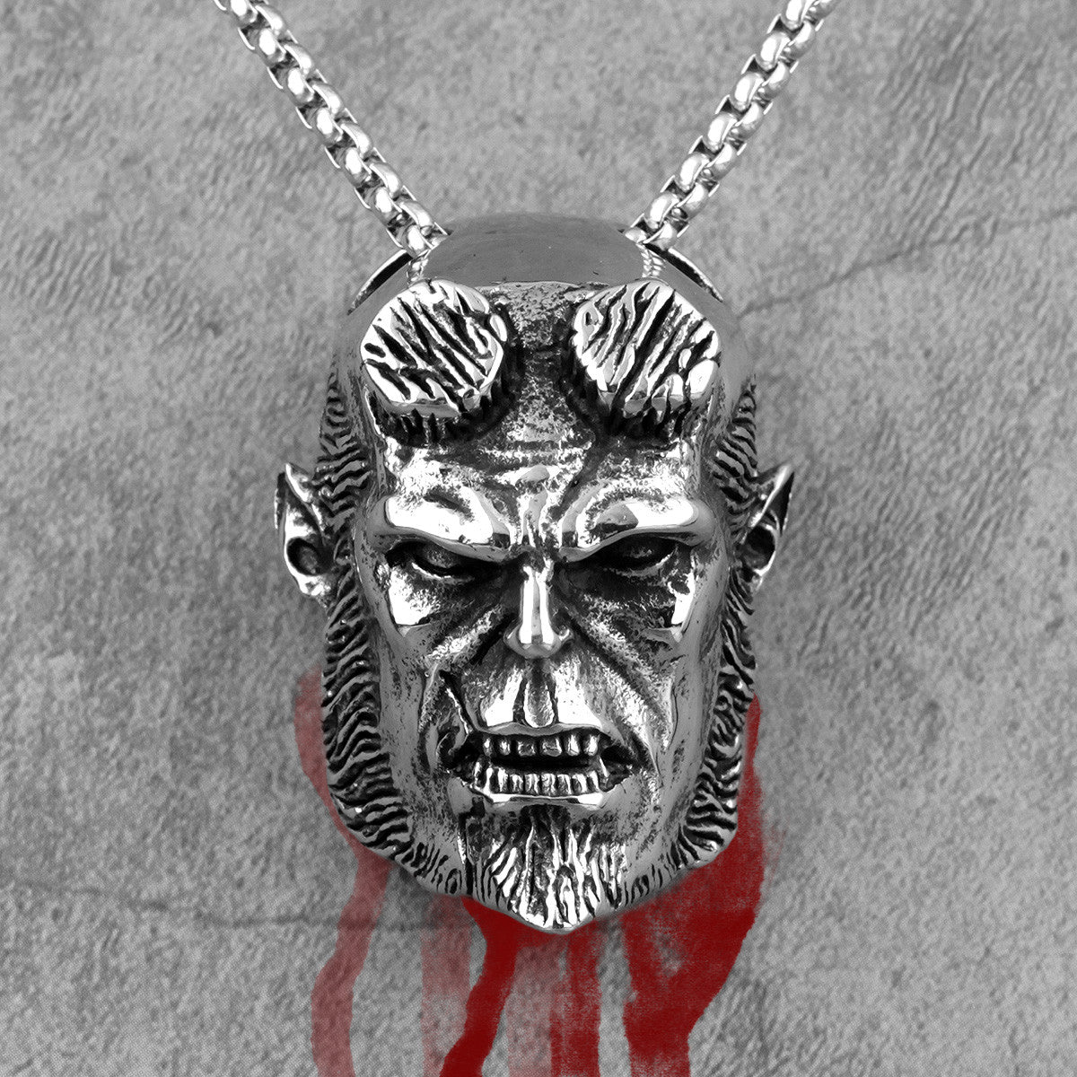 Hellboy Anung Un Rama | 316L No Fade Stainless Steel Street Style Pendant Chain