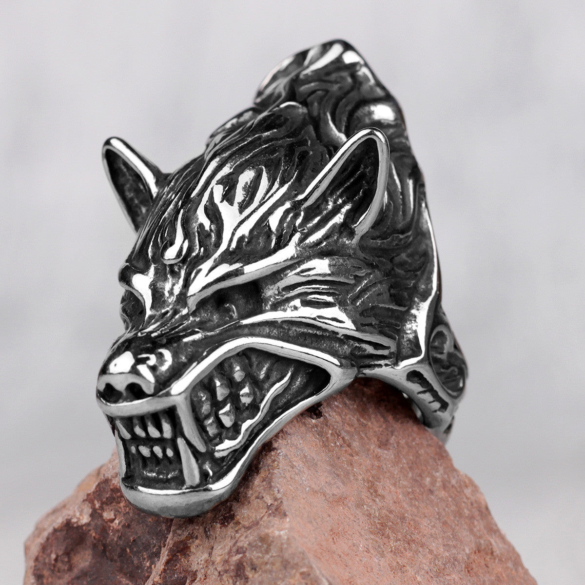 Hungry Wolf | 316L Solid Stainless Steel Men's Hungry Like A Wolf Ring