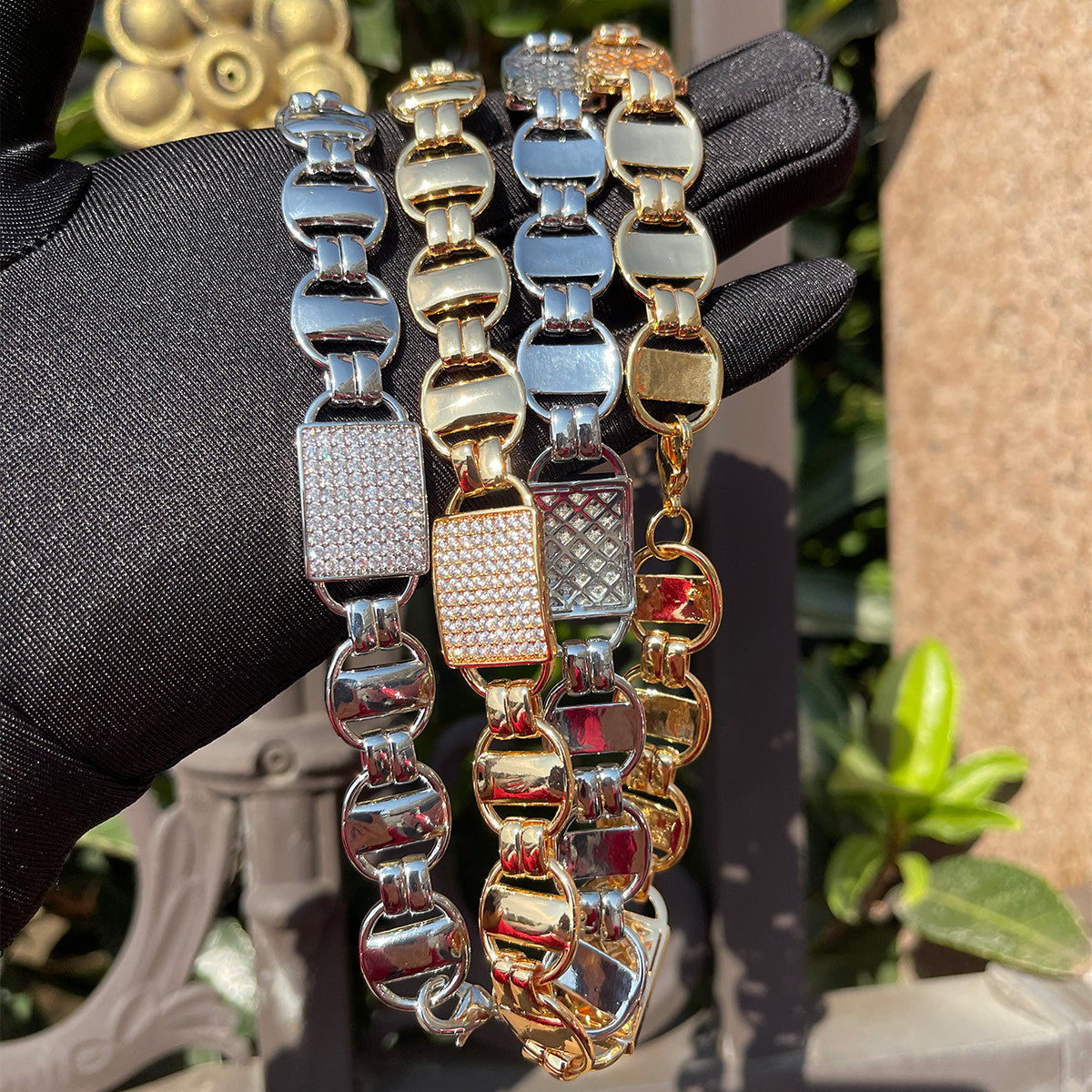 Iced Cuban Coffee | Designer Prong Set Flooded Ice Hip Hop Chain Necklace