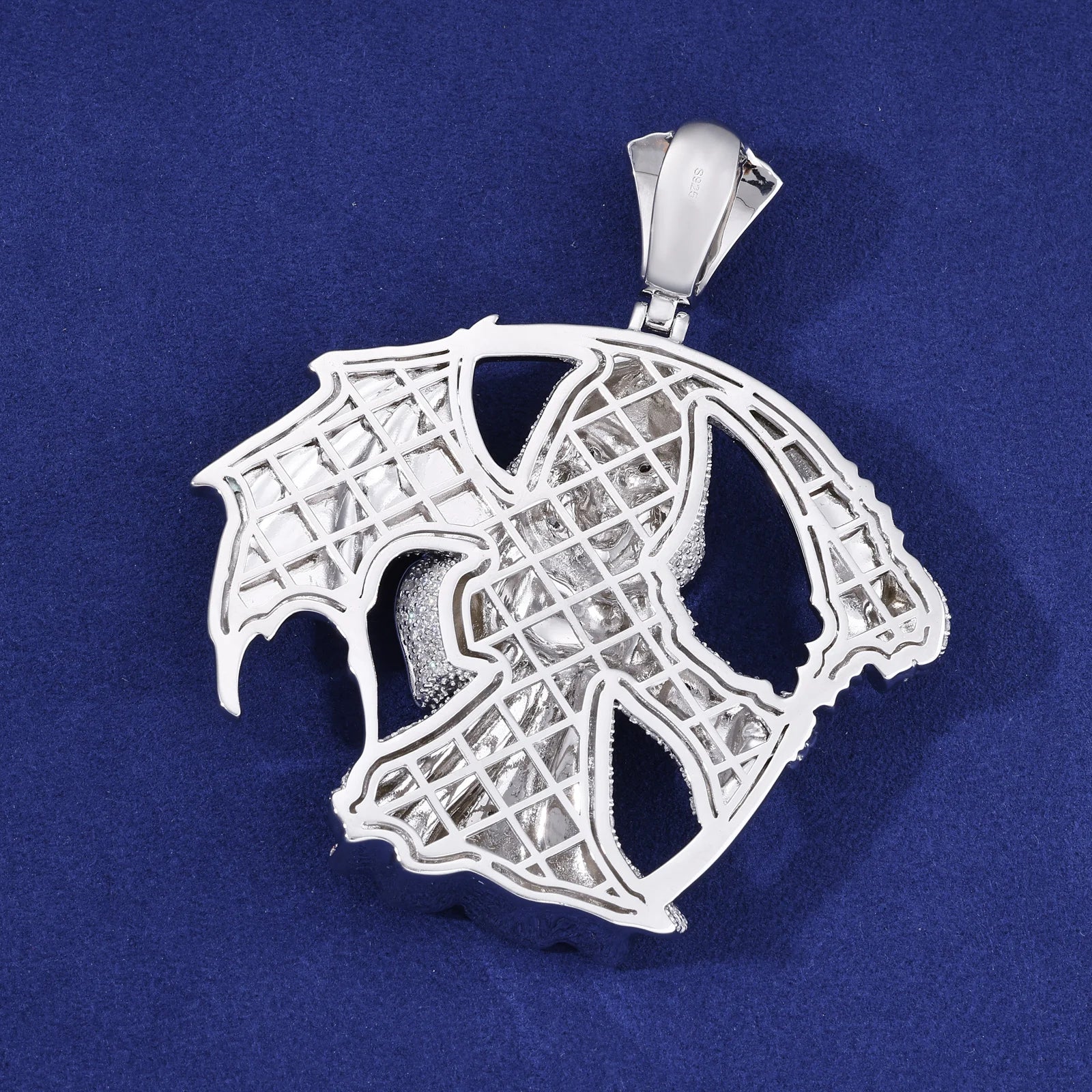 Middle Finger Reaper | Moissanite Diamond 925 Silver Hip Hop One Wing Scythe Grim Reaper Pendant