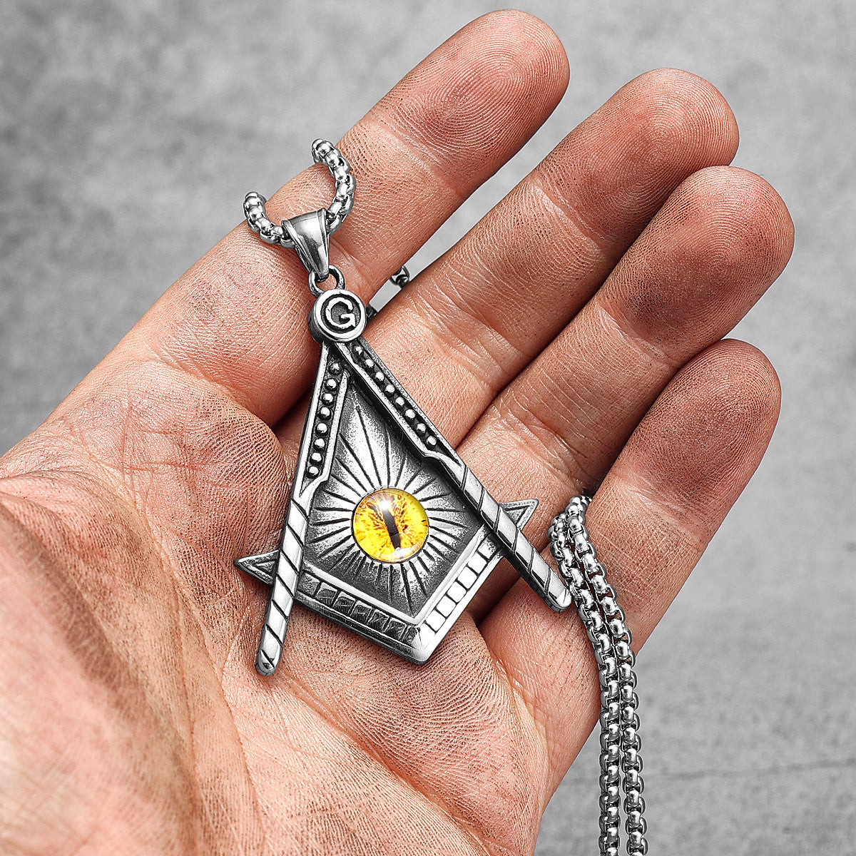 Freemasonry | Eye of God Stainless Steel Masonic Unique Mysterious Pendant