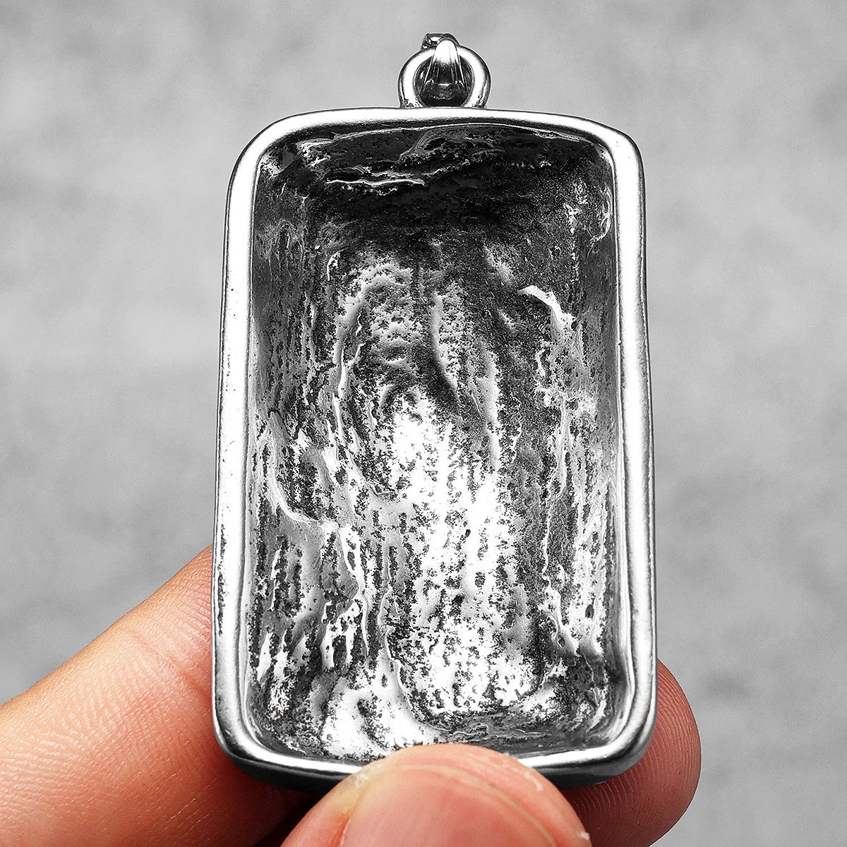 Buddhism Demon| 316L No Fade Stainless Steel Half Devil Half Buddha Amulet Pendant