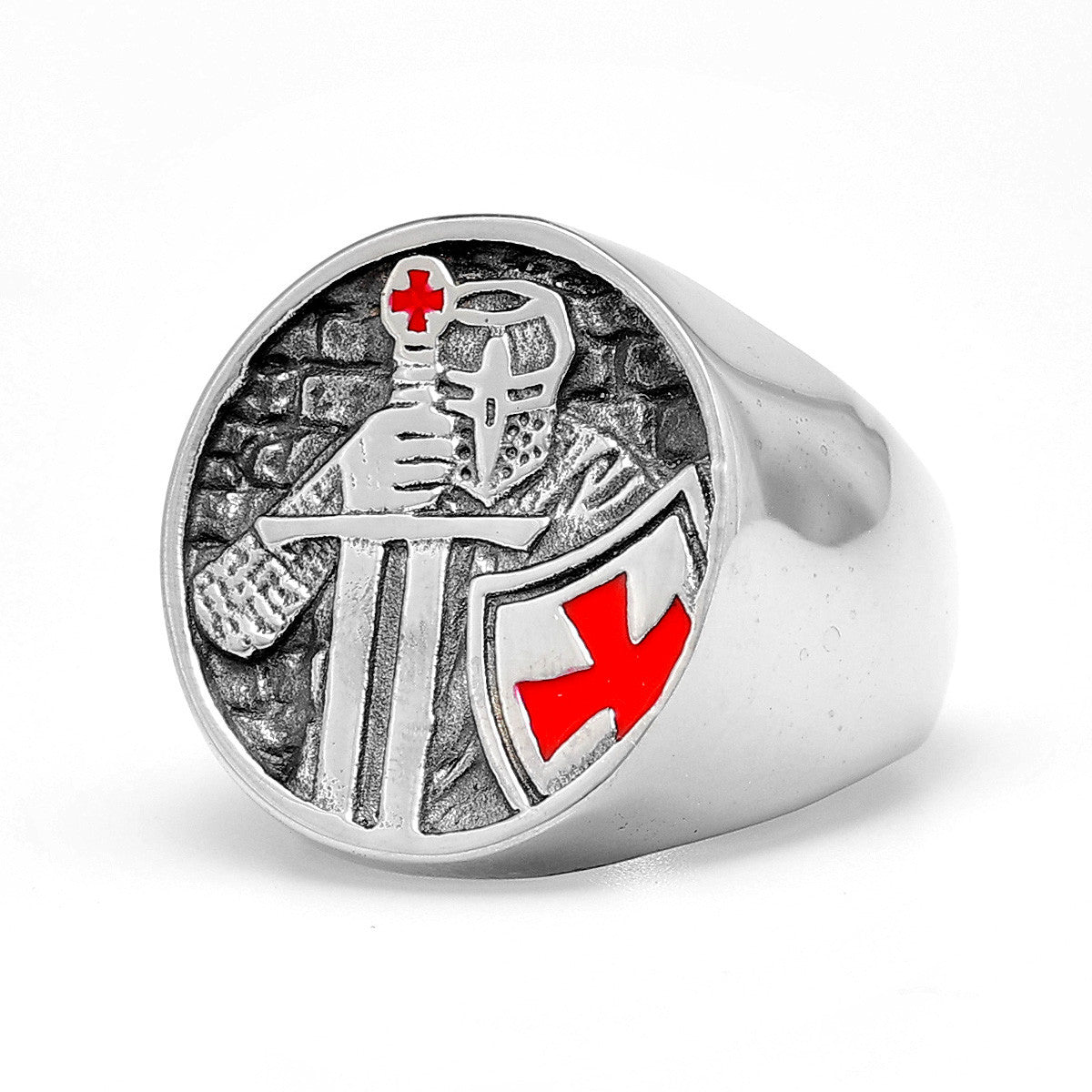 Paladin Defender | Stainless Steel Strength Perseverance Street Wear Rings