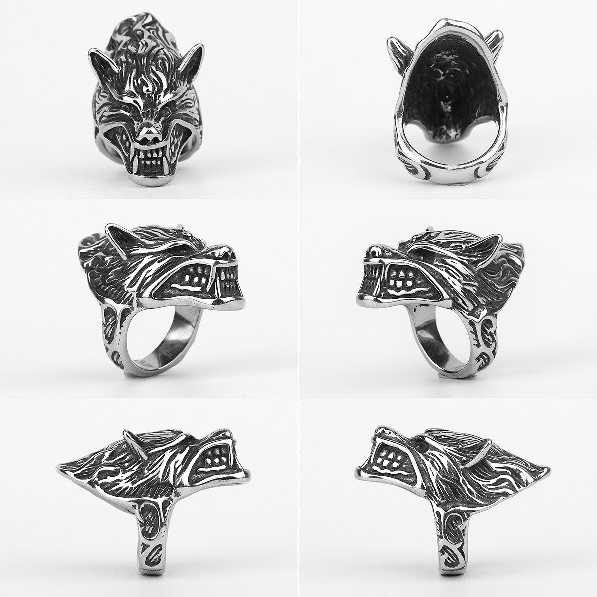 Hungry Wolf | 316L Solid Stainless Steel Men's Hungry Like A Wolf Ring
