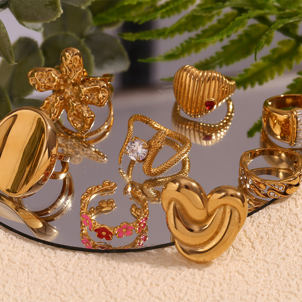 Ladies 316L Stainless Steel 18k Gold Waterproof Curved Hook Pearl Pendant Earrings