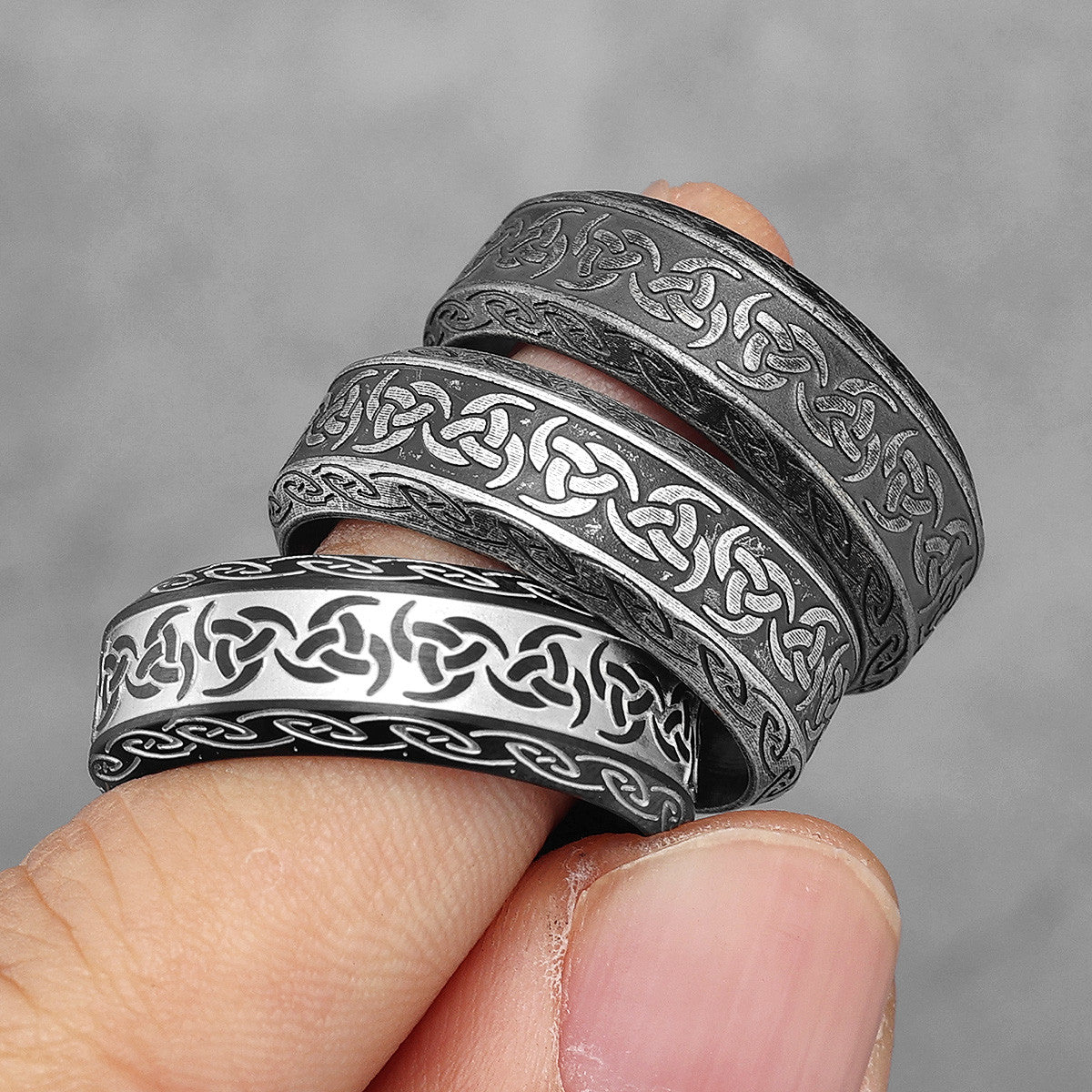 Celtic Knot | 316L Designer Solid Stainless Stainless Men's Unique Personality Rings