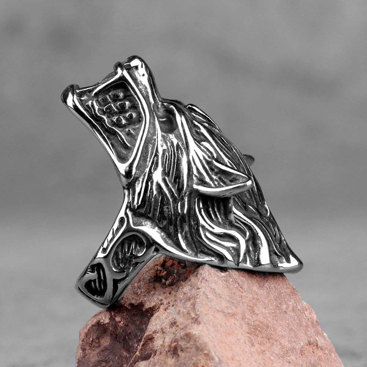 Hungry Wolf | 316L Solid Stainless Steel Men's Hungry Like A Wolf Ring