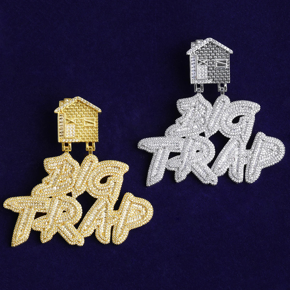 Big Trap | 5AA+ VVS Diamond CZ Trap House Hip Hop Pendant