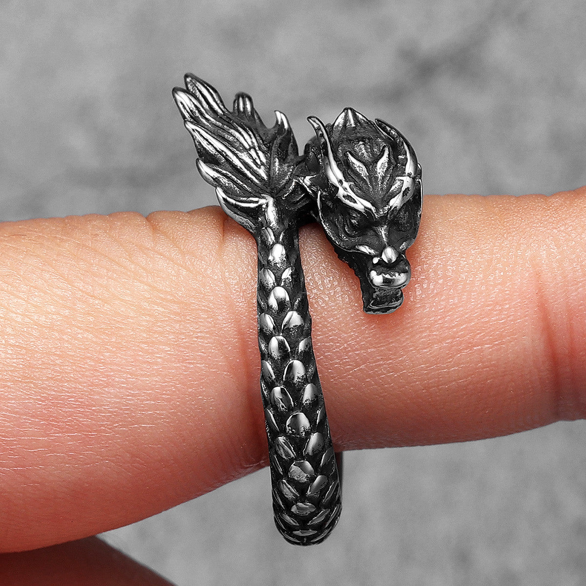 Dragon | Unique Personality Solid Stainless Steel Men's Designers Rings