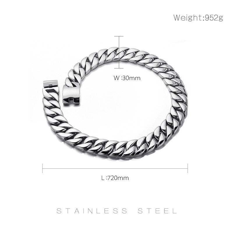 The Titan | Men's Big Boy 31mm Stainless Steel Hip Hop Cuban Link Chain