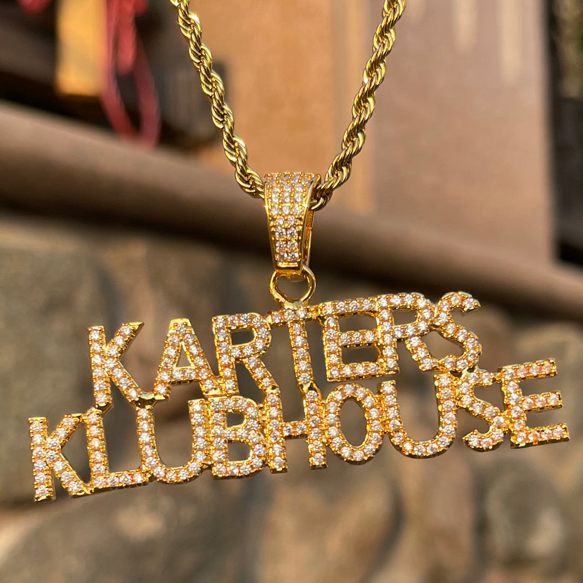 The Klubhouse | 4 Prong Set VVS Diamond CZ Classic Personalized Hip Hop Pendant
