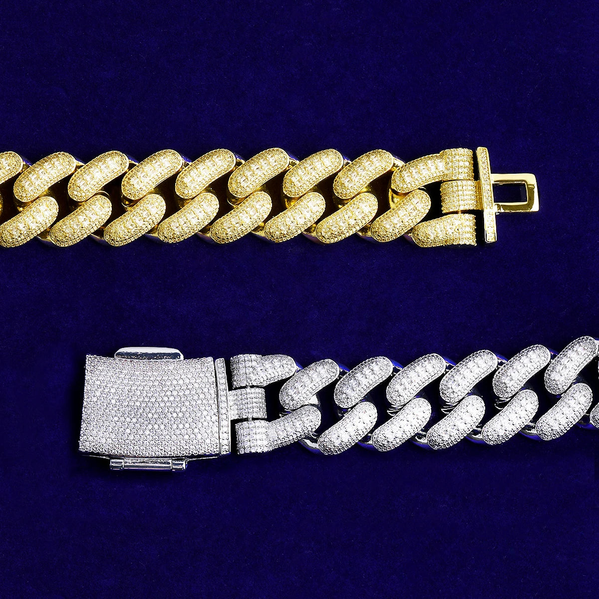 Big 32 | 32mm VVS Diamond CZ Thick Heavy Miami Baguette Iced Cuban Link Bracelet