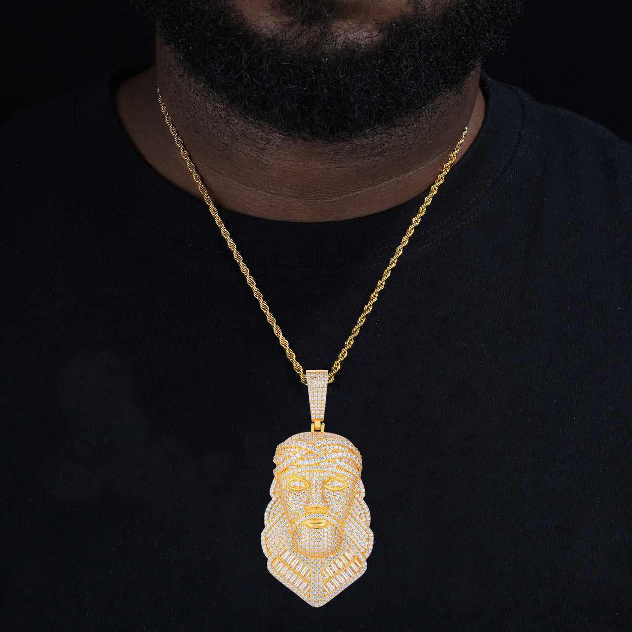 The Righteous One | Solid Sterling Silver Moissanite Diamond Hip Hop Jesus Piece Pendant