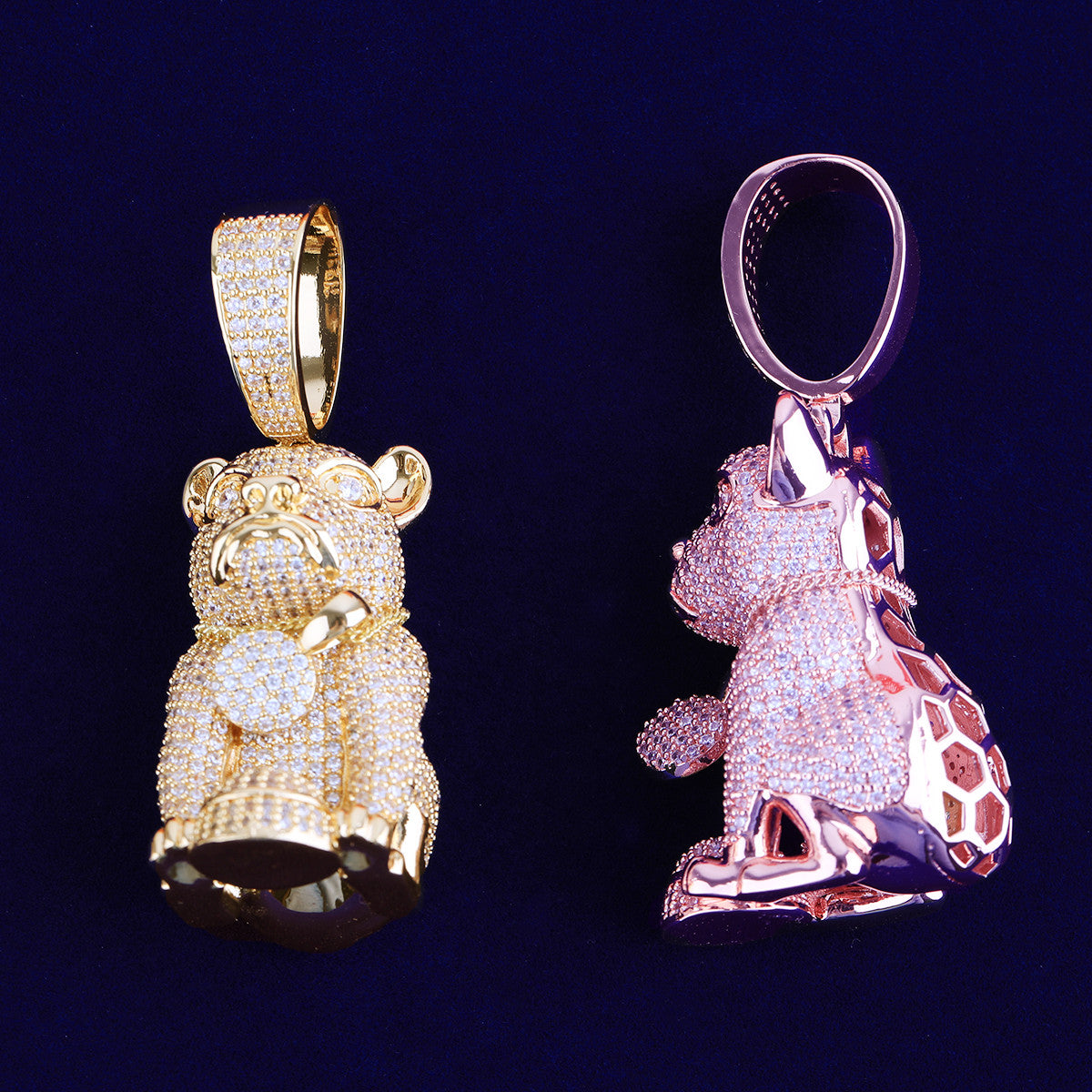 Dog's Gotta Eat | VVS Diamond CZ French Bull Dog Hip Hop Pendant Chain