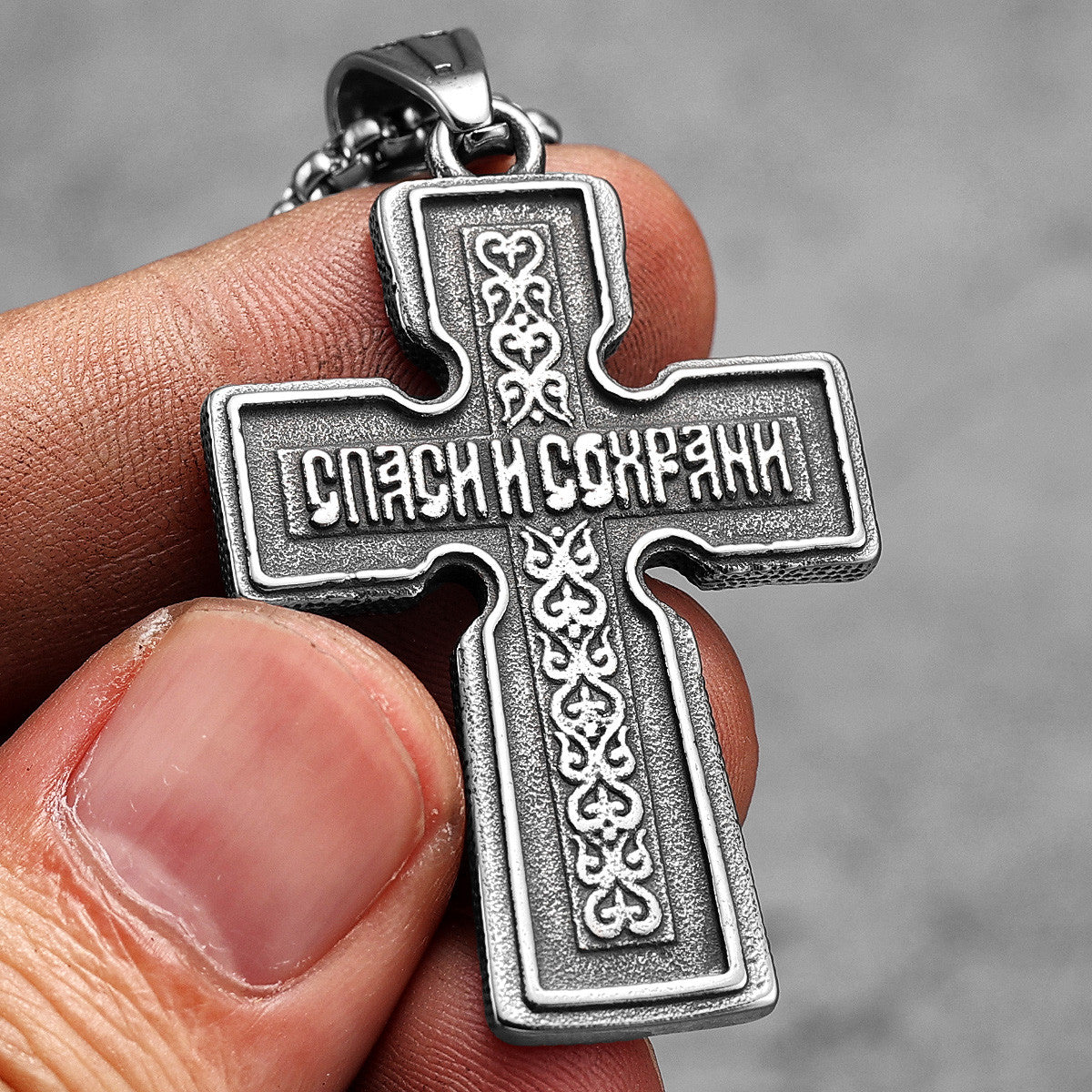 Jesus Good Friday Cross | 316L No Fade Spiritual Religion Stainless Steel Cross Pendant