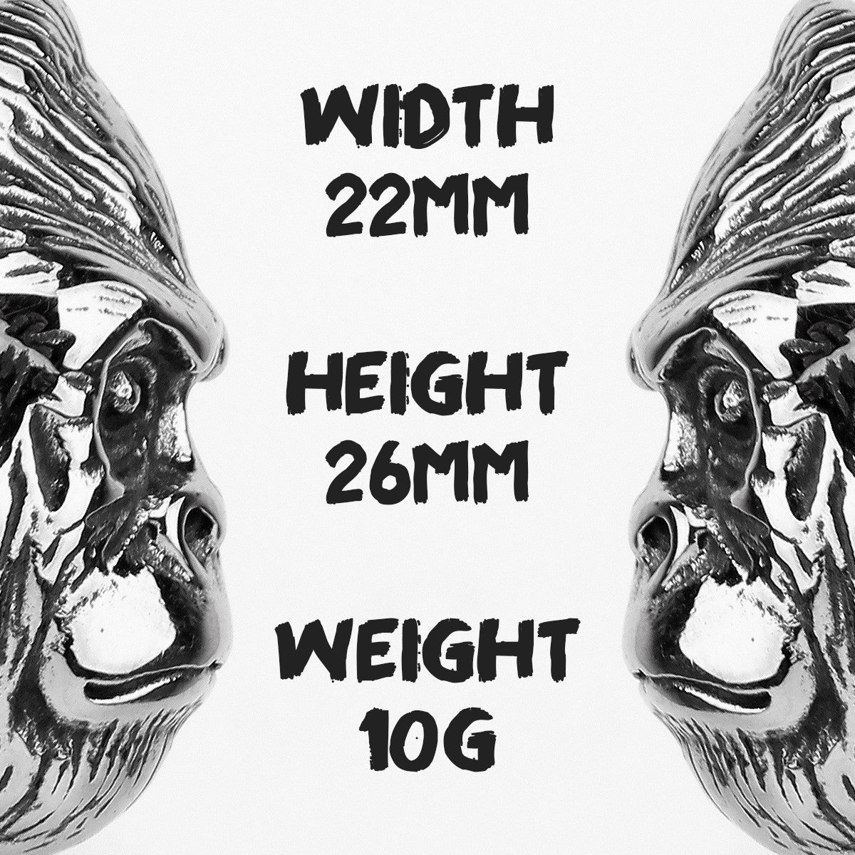 The Gorilla | 316L No Fade Stainless Steel Men Hip Hop Apeshit Streetwear Rings