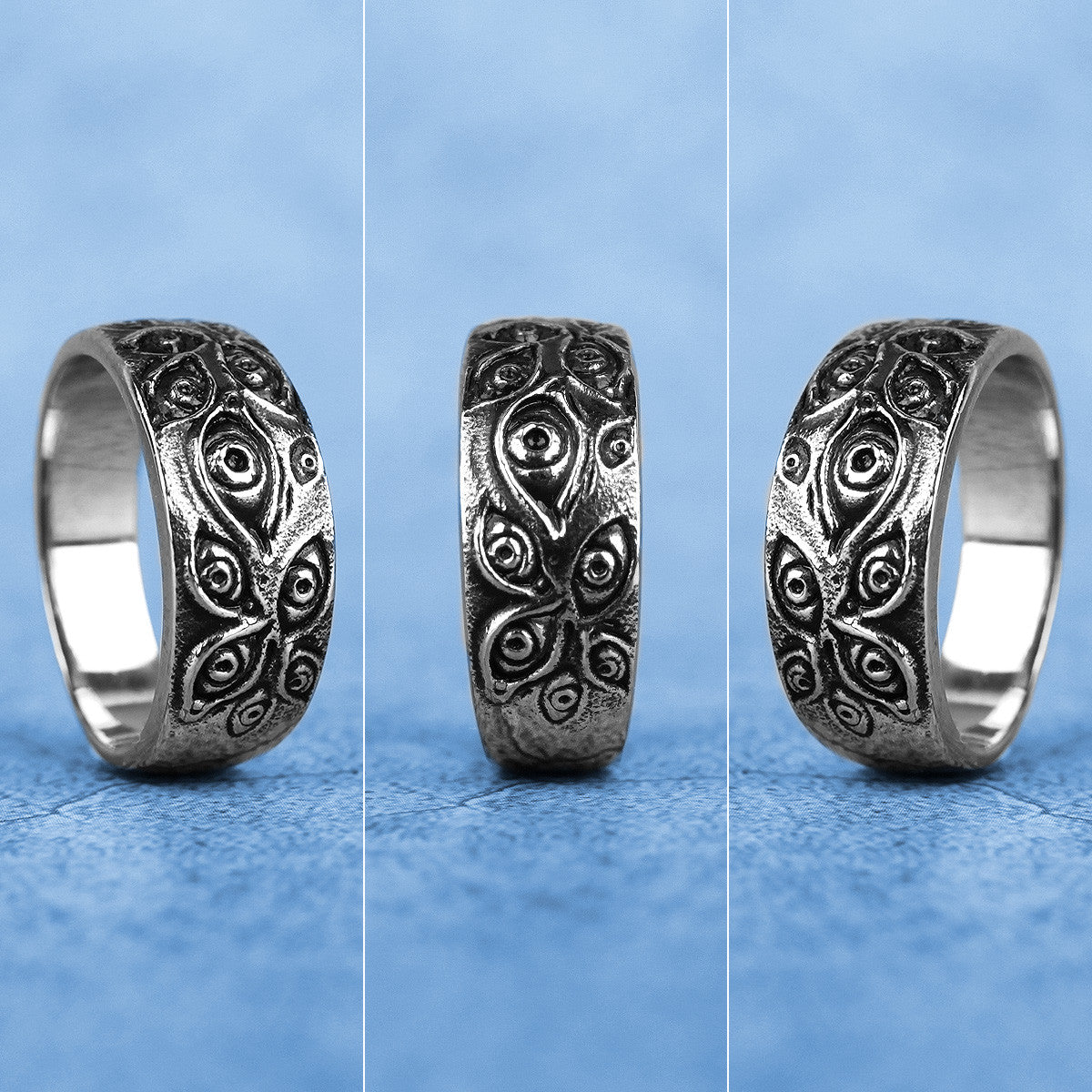 Demon Eye | 316L No Fade Stainless Steel Men's Hip Hop Fashion Unique Ring