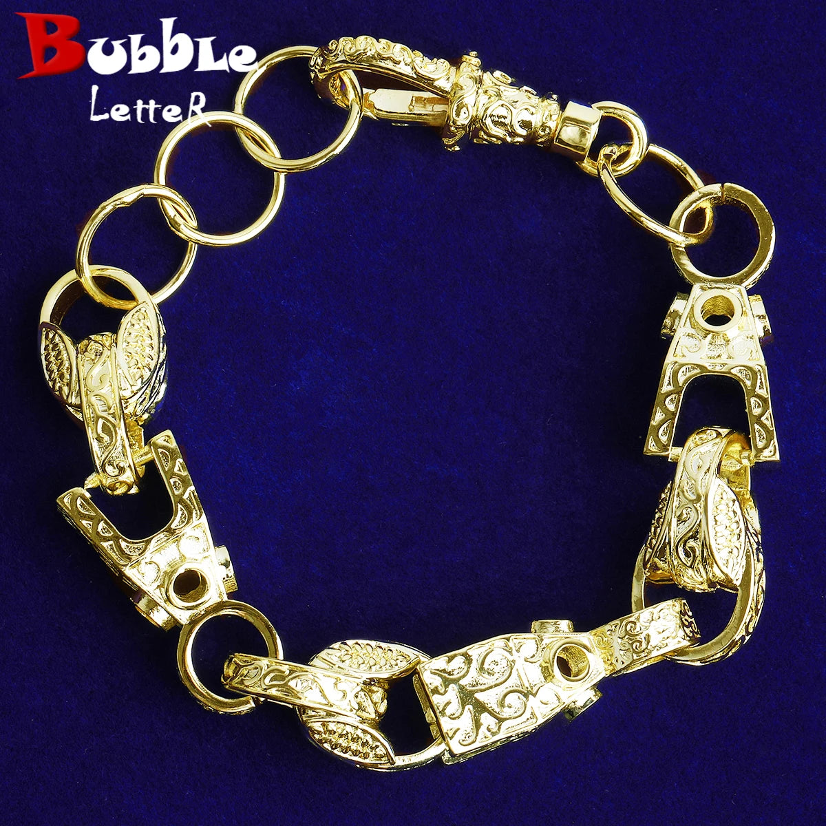 Loyal Royalty | D Block Belcher Clasp Rolo Link Clean Hip Hop Bracelet