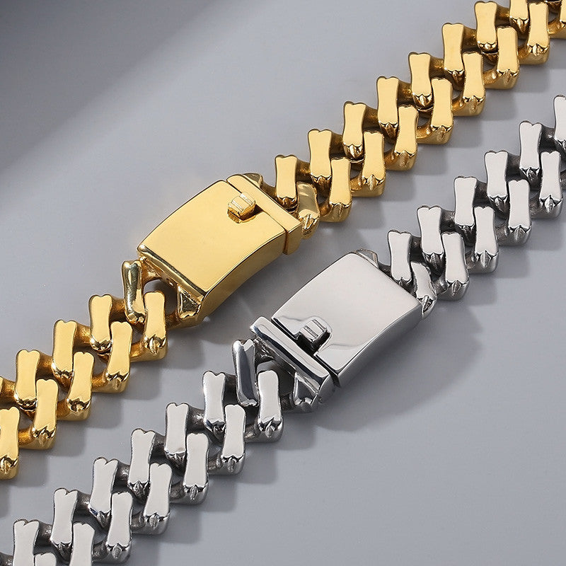 Imperial Steel | No Fade Stainless Steel Street Wear Cuban Link Choker Chain