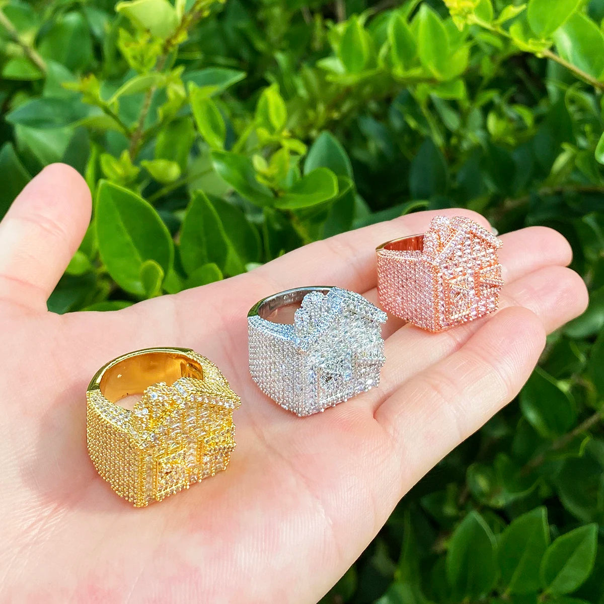 The Trap | VVS Diamond CZ Trap House Iced Blinged Out 5AA+ Stone Rings