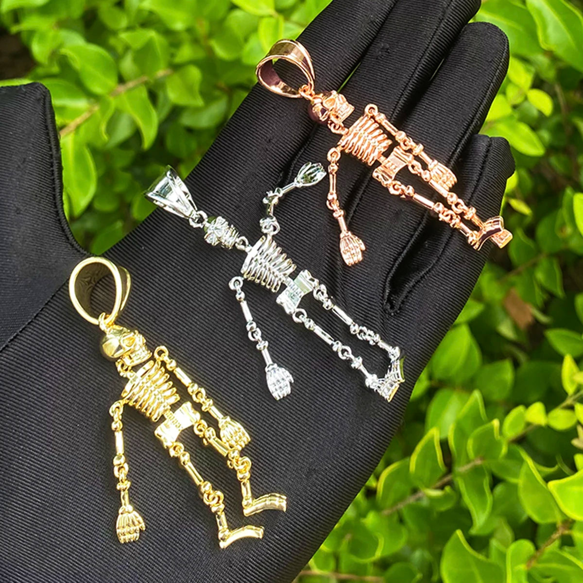 Bone Daddy | Steam Punk Style Mechanical Look Skeleton Hip Hop Pendant