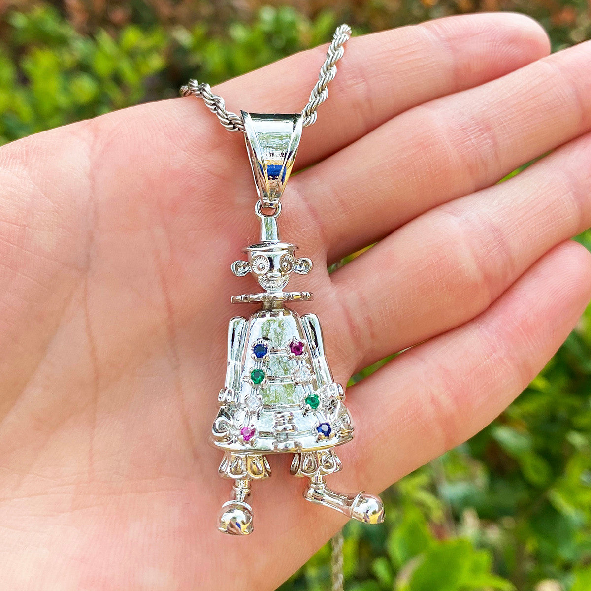 Steam Punk'ed | VVS Diamond CZ Clown Monkey Robot Hip Hop Pendant