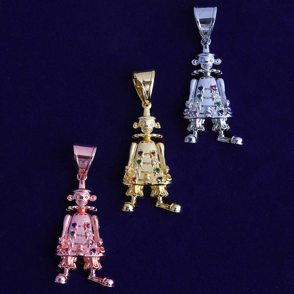 Steam Punk'ed | VVS Diamond CZ Clown Monkey Robot Hip Hop Pendant