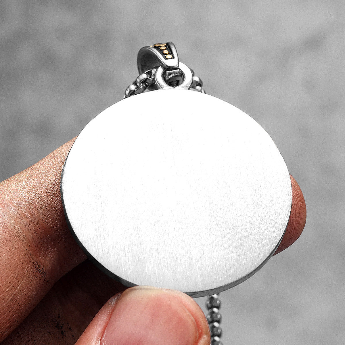 Mens Star Of David Spiritual Medallion No Fade Stainless Steel Pendant Chain