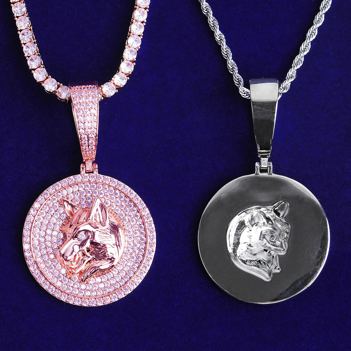 Alpha Wolf | 5AA+ Iced Blinged Out VVS Diamond CZ Hip Hop Pendant