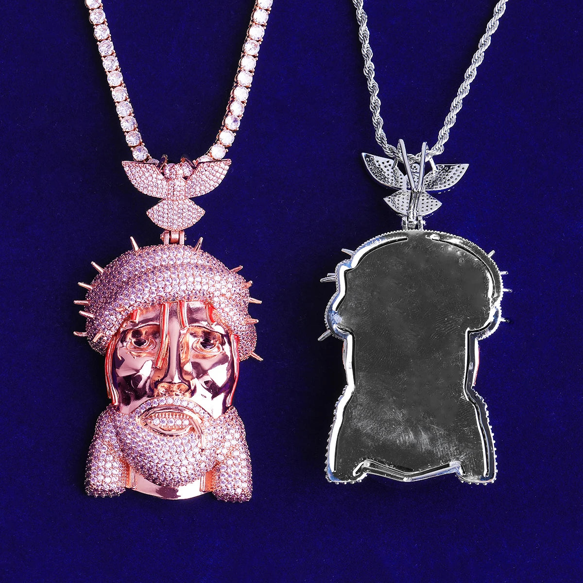 The Dove | VVS Diamond CZ Iced Blinged Out Jesus Piece Hip Hop Pendant