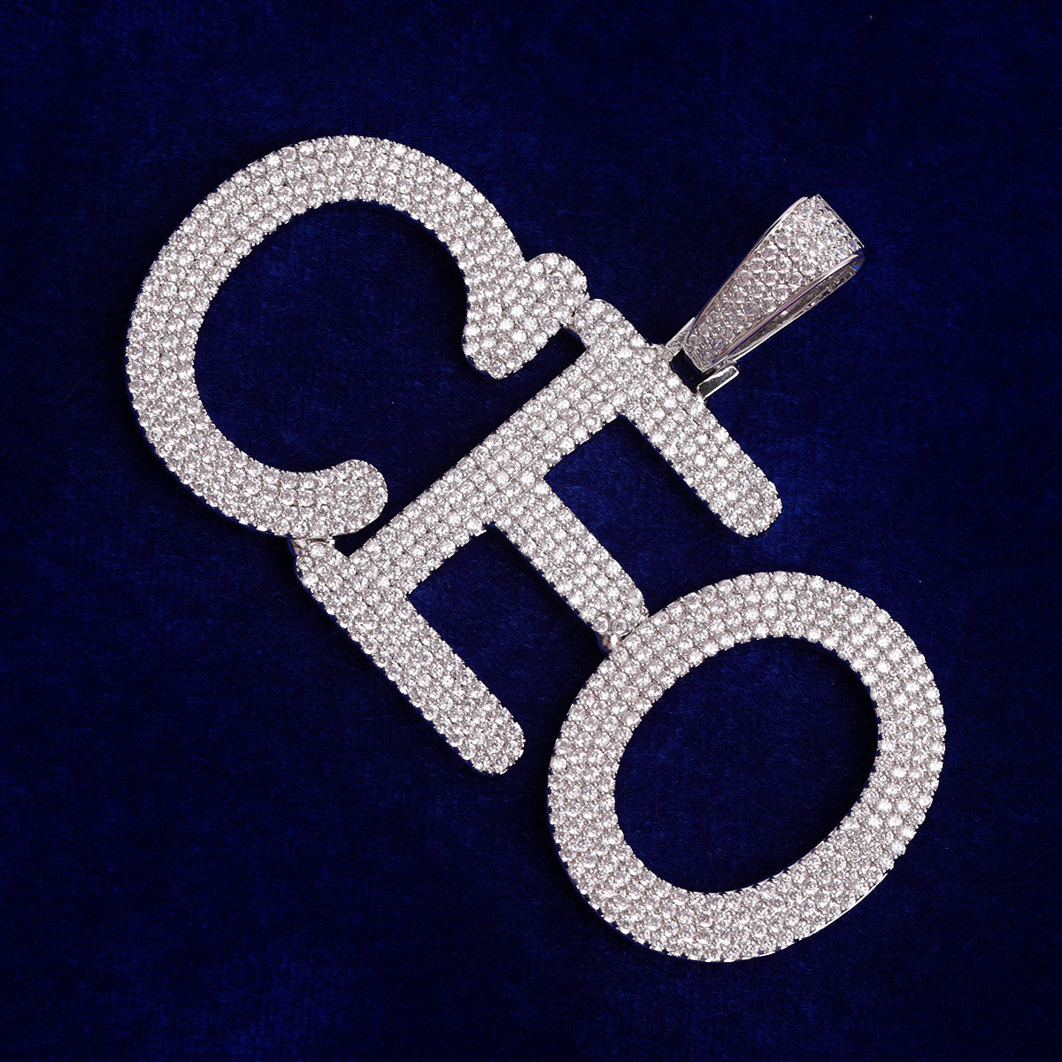 Company Ballin | Prong Set Cluster Stone Custom Made Iced Blinged Out Pendant