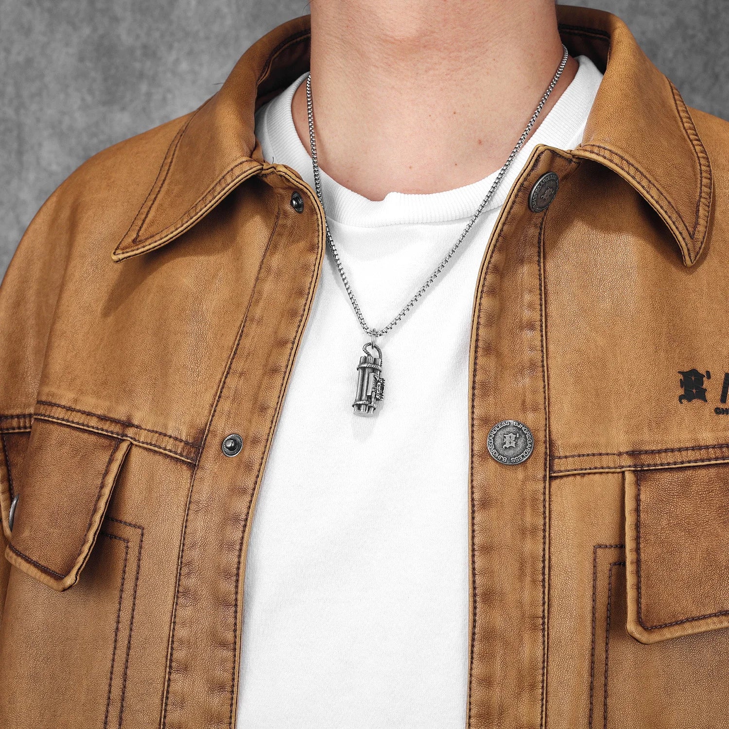 No Tick Tock | Just Bombs Solid Stainless Steel No Fade Silver Time Bomb Pendant